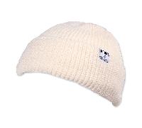 Basic Beanie Fine Rib - Woolwhite