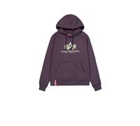 Alpha Industries Basic Big Logo Hoodie Größe S Pflaume