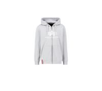 Alpha Industries Basic Big Logo PP Zip Hoodie Größe M Grau