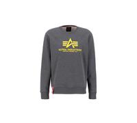 Alpha Industries Herren Basic Pullover Sweatshirt, Blickdicht, Charcoal Heather, S