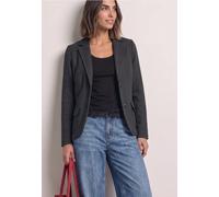 Basic Blazer mit Karomuster und Taschen