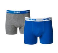 BASIC BOXER 2P Kinder blau-grau, Puma-Kindergröße:134-140