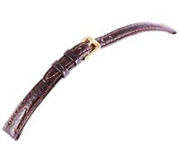 Basic Echtleder Armband in dunkelbraun Haifisch flach 10 mm Bandbreite