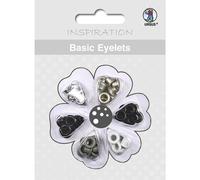 BASIC EYELETS ROUND 3MM, 60ST. SCHWARZ