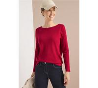 Cecil Damen Basic Langarmshirt in Rot, Gr: XL
