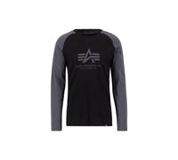 Alpha Industries Herren Longsleeve T-Shirt Basic Logo black/greyblack S