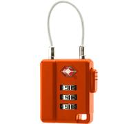 Basic Nature TSA Zahlenschloss mit Stahlseil orange 2021 Schlösser
