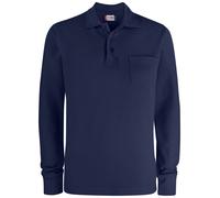 Basic Polo Pocket L/S - Dark Navy / XL