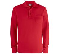 Basic Polo Pocket L/S - Red / 4XL