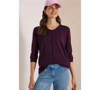 Basic Pullover mit V-Neck in Unifarbe