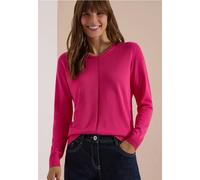 Basic Pullover mit V-Neck in Unifarbe
