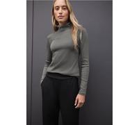 Street One Frauen Basic Rollkragenshirt in Grau, Gr: 36