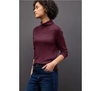 Street One Frauen Basic Rollkragenshirt in Rot, Gr: 46