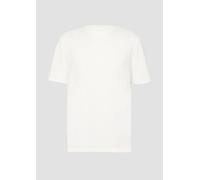 Basic Rundhals T-Shirt mit Logo-Druck M weiß 2164741.0100.M