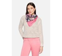 Basic-Schal mit Aufdruck Pink/Dark Blue Damen