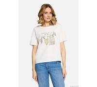 Kurzarmshirt BETTY BARCLAY "Damen mit Aufdruck", Damen, Gr. 48, patch cream, grün, Jersey, Obermaterial: 100% Baumwolle, gerade normal, Rundhals, Shirts (51145652-48) patch cream, grün