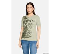 Basic Shirt mit Aufdruck Patch Khaki/Khaki 40