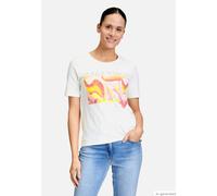 Basic Shirt mit Placement Patch Cream/Rosé 36
