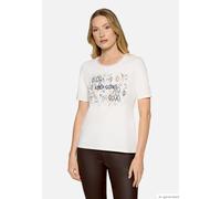 Basic Shirt mit Placement Patch Cream/Silver 40