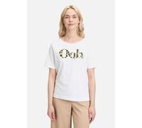 Kurzarmshirt BETTY BARCLAY "Damen mit Placement", Damen, Gr. 44, beige (weiß, beige), Jersey, Obermaterial: 100% Baumwolle, figurumspielend normal, Rundhals, Shirts, Placement (77324041-44) weiß, beig