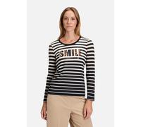 Betty Barclay Longsleeve aus Viskose-Elasthan-Mix mit Rundhalsausschnitt in Black, Größe 44