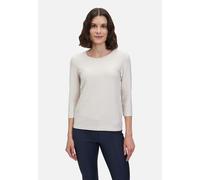 Basic Shirt mit Rundhalsausschnitt beige Damen