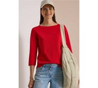 Basic Shirt mit U-Boot-Ausschnitt