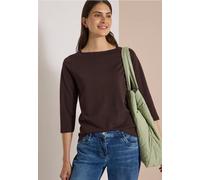 Basic Shirt mit U-Boot-Ausschnitt