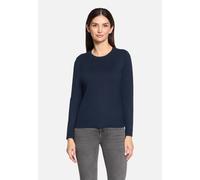 Betty Barclay Damen Strickpullover Rundhals 55% Viskose Dunkelblau Gr. 42