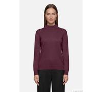 Strickpullover BETTY BARCLAY "Damen mit Stehkragen", Damen, Gr. 36, maroon banner, Strick, Obermaterial: 55% Viskose, 30% Polyester, 15% Polyamid, Basic, gerade normal, Pullover Strickpullover (332942