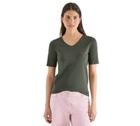 Cecil Damen Basic T-Shirt aus Baumwolle in Grün, Gr: XXL