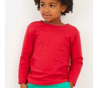 Basic T-Shirt langarm rot 80