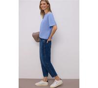 Street One Basic T-Shirt mit Dropped Shoulders Drift Blue 36