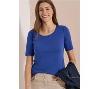 Damen Basic T-Shirt mit Rundhals in Unifarbe