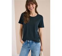 Basic T-Shirt mit Rundhals in Unifarbe
