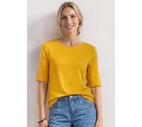 Basic T-Shirt mit Rundhals in Unifarbe