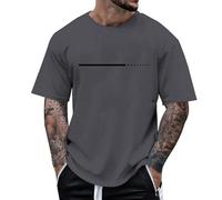 Basic T Shirt Weiß Tops Schwarzes Baseball Wolf Kurzärmliges Militär 50 Gestreift Atmungsaktive Streifenshirt Hautfarben Trocknergeeignet Hirsch Weitem Braune Unifarben In Manner Logo