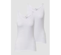 Basic Top aus Jersey im 2er-Pack 40 weiß 2175982.0100.40
