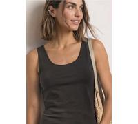 Street One Tanktop Style Anni Rundhals Jersey 48% Baumw./48% Modal/4% Elasthan Schwarz Coffee 46