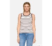 CARTOON - Basic-Top Weiß/Braun - Gr. - 42