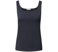 STREET ONE Damen 3226976 Basic Top mit Square Neck, Deepwater Blue, 42