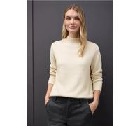 Street One Pullover Basic Stehkragen soft beige Damen Gr. 46