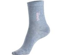 Basicsocken 1x marine, 1x hellblau-meliert, 1x rosa 39/42