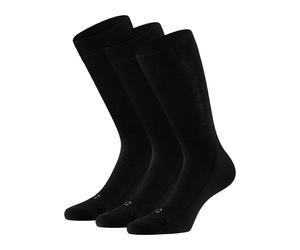 Basicsocken APOLLO, Herren, Gr. 39-42, schwarz, Elasthan, Polyamid, Wolle, unifarben, elastisch, Socken, Unisex mit Stickerei und weichen Merinowoll-Anteil (48802932-39) schwarz