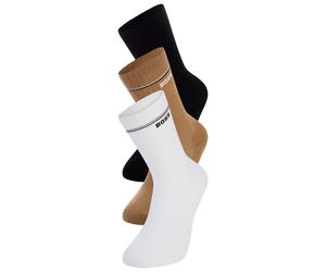 Basicsocken BOSS "3P QS Iconic CC SP W", Damen, Gr. 39-42, open miscellaneous 961, Baumwollmischung, Socken, kontrastfarbene Details (35750357-39) open miscellaneous 961