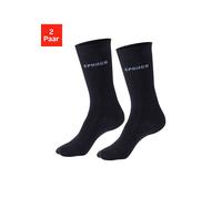 Basicsocken COPENHAGEN STUDIOS, Damen, Gr. 39-42, 2x marine, Wolle, unifarben, elastisch, Socken, gerippt, mit wärmender Wolle (46031636-39) 2x marine