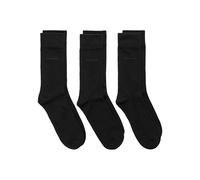Basicsocken GANT "SOFT COTTON SOCKS 3-PACK", Herren, Gr. 43-44, schwarz, Baumwollmischung, unifarben, elastisch, Socken, mit Logodruck am Knöchel (64473732-43) schwarz