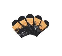 Basicsocken H.I.S, Mädchen, Gr. 27-30, 5x schwarz mit gelborange, Baumwollmischung, elastisch, Socken, mit aufwendigen Designs (43885265-27) 5x schwarz mit gelborange