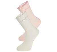 Basicsocken HUGO UNDERWEAR "2P RS LETTUCE CC W", Damen, Gr. 35-38, rosa (light, pastel pink 688), Baumwollmischung, normal, Socken, Bund leicht gekräuselt (45145748-35) light, pastel pink 688