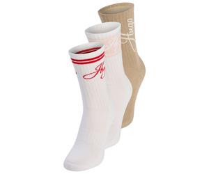 Basicsocken HUGO UNDERWEAR "3P AS MONOGRAM CC W", Damen, Gr. 39-42, weiß (open miscellaneous 960), Baumwollmischung, elastisch, Socken (57904767-39) open miscellaneous 960